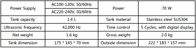 JeKen® CE-6200A Digital Ultraschallreiniger 1.4L JeKen® CE-6200A Digital Ultraschallreiniger 1.4L